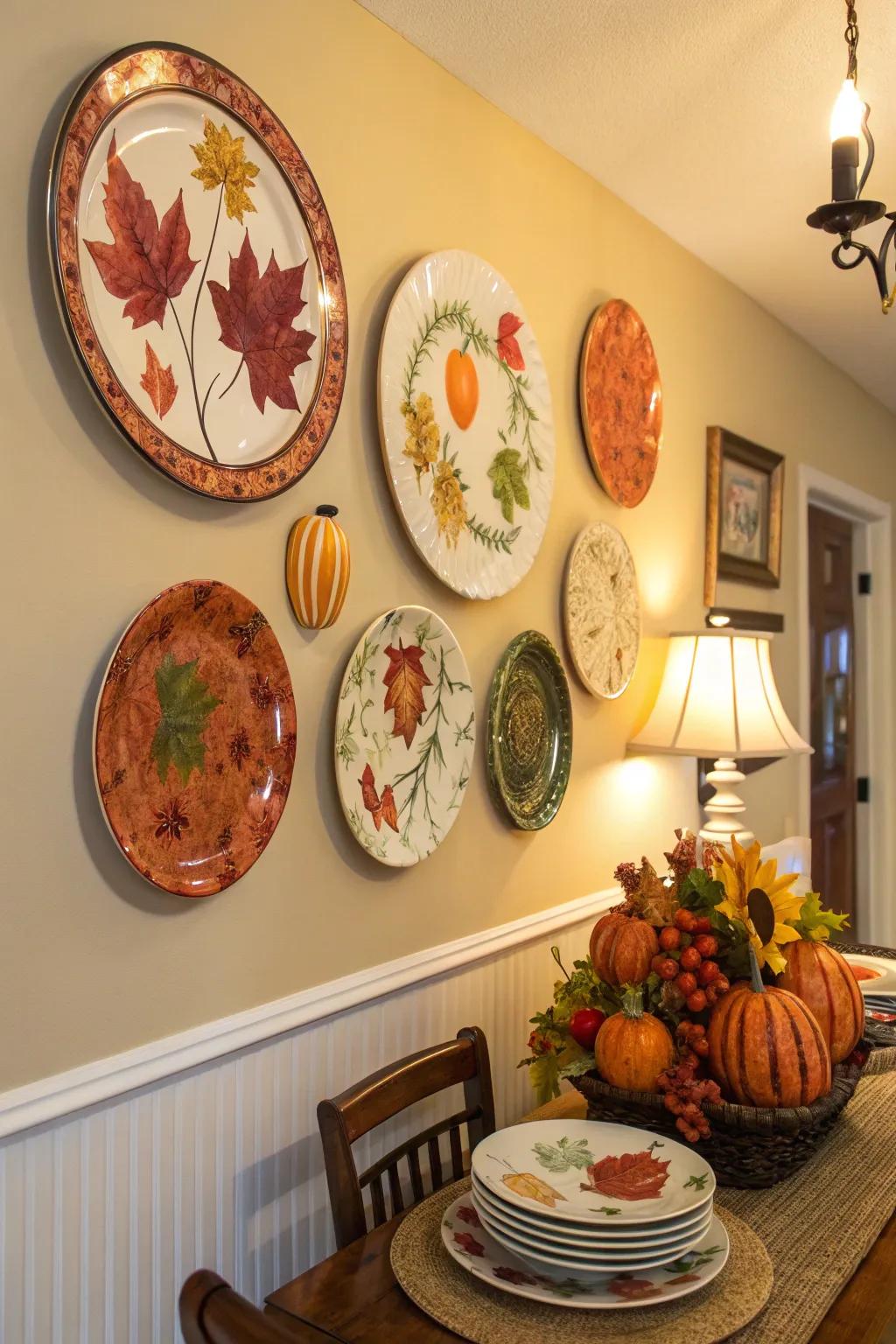 Themed plates retain your decor fresh and pertinent.