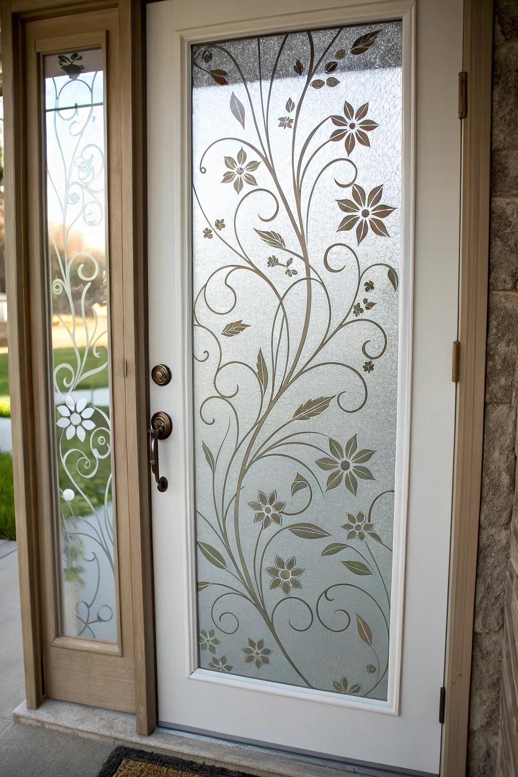 Enhance privacy and style with ornamental window films.