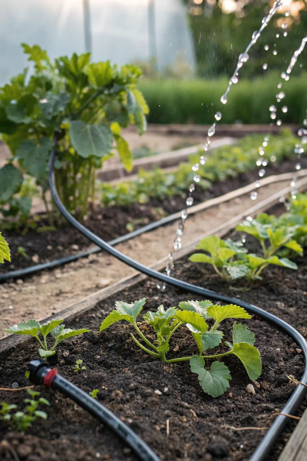 Precision watering makes sure water is used efficiently in your garden.