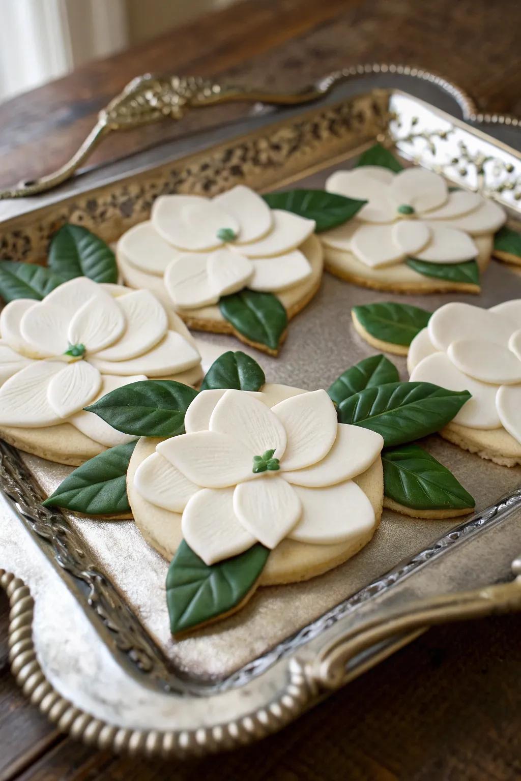Magnificent magnolia biscuits for a touch of Southern sophistication.