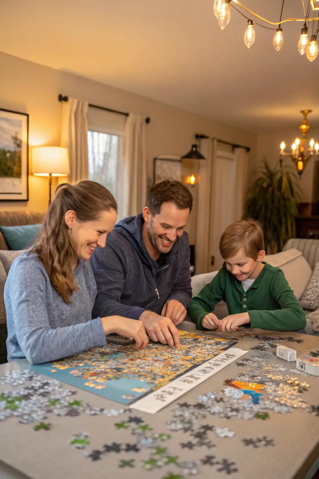 A fun jigsaw challenge bringing the family together.
