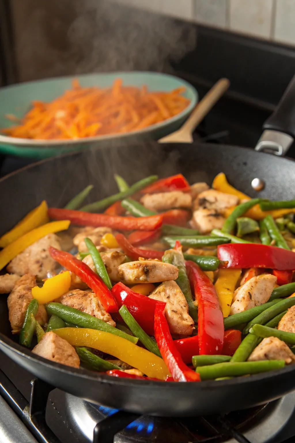 Brighten the table with an Asian-inspired stir fry.