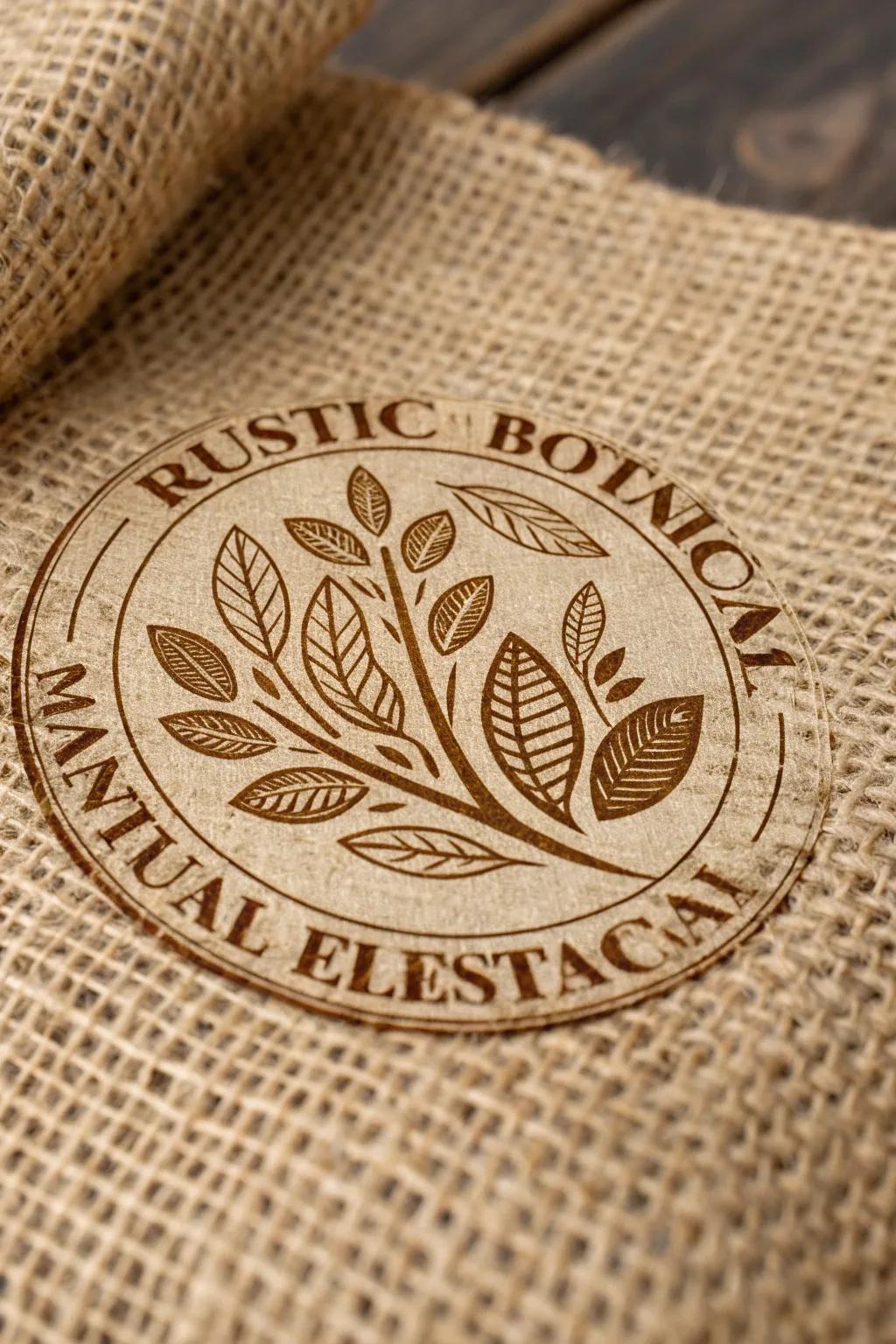 Rustic botanical designs imbue a snug vibe.