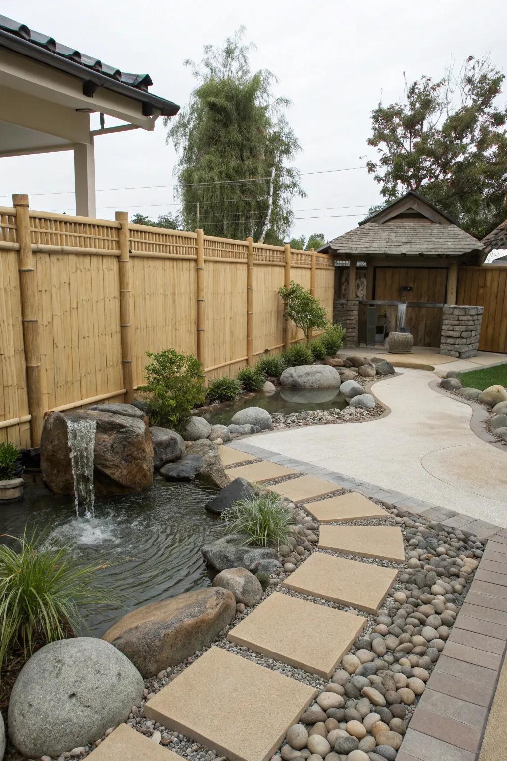Peace and eco-friendliness with bamboo fencing