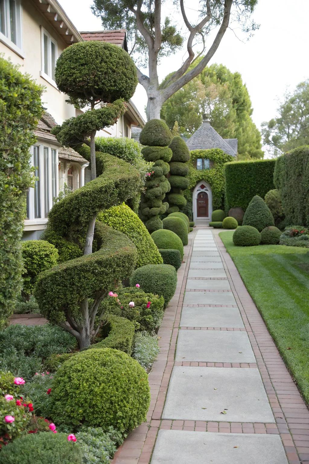 Topiary adds an element of artistry and sophistication to your garden layout.