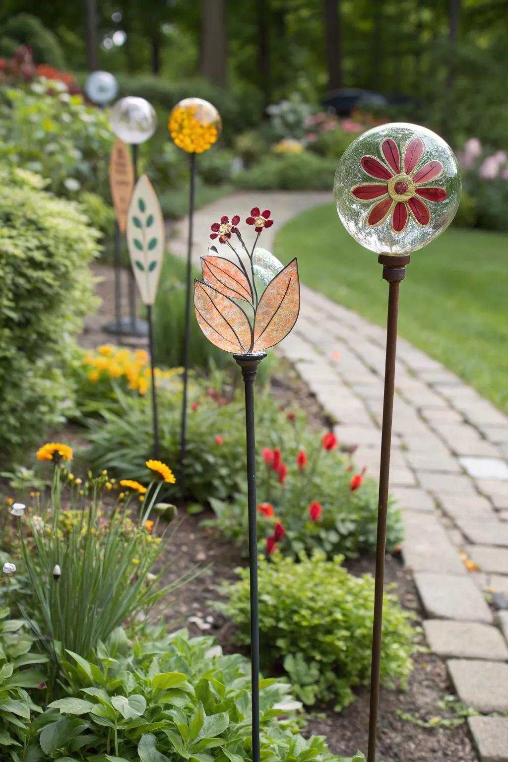 Seasonal-themed decorations bringing year-round festivity to the garden.