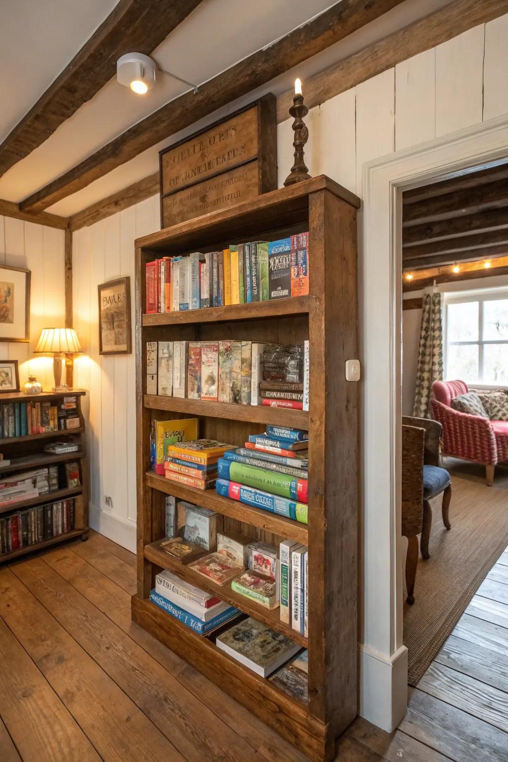 Give old furniture new life as game storage.