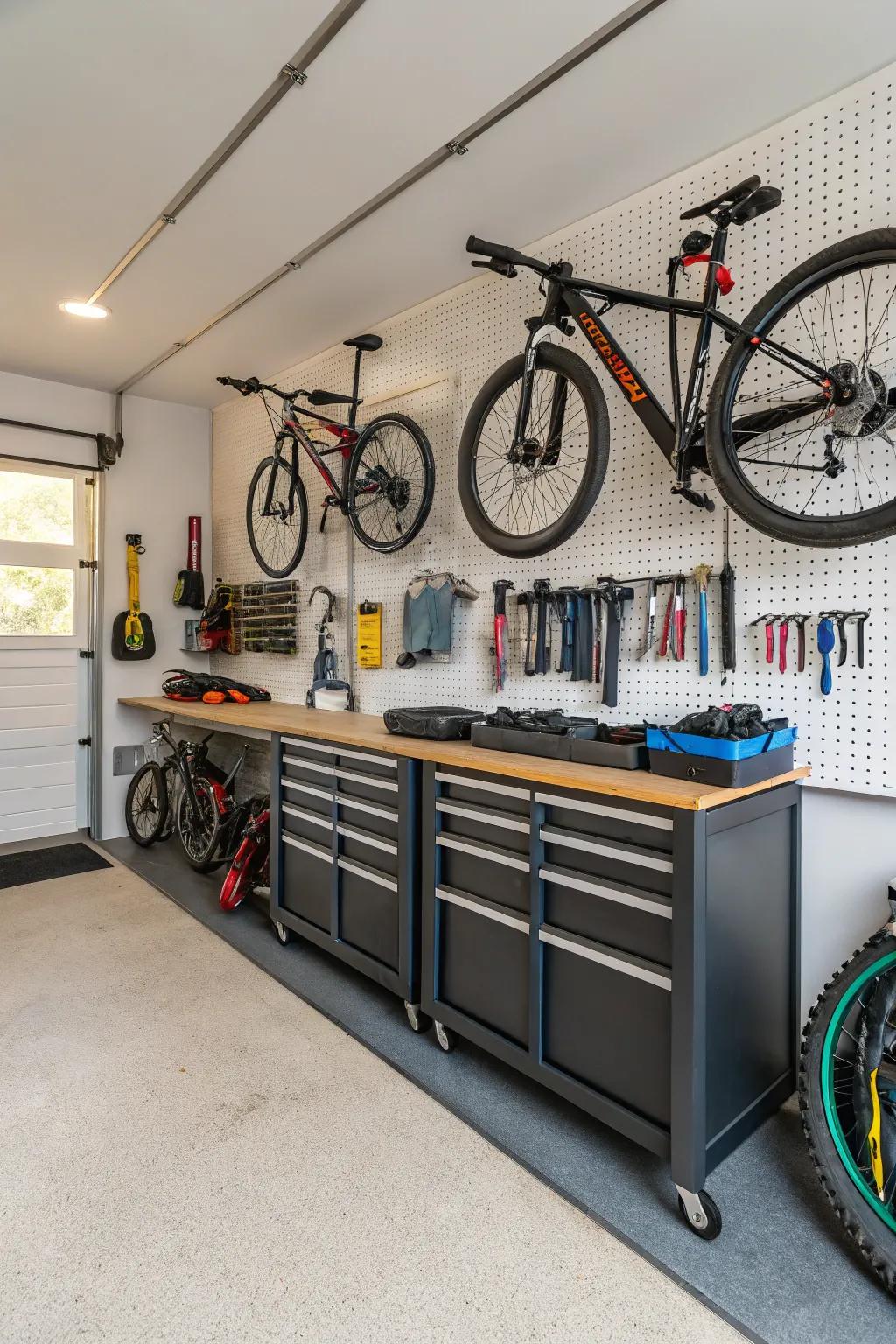 Make a useful bike station for all your cycling needs.
