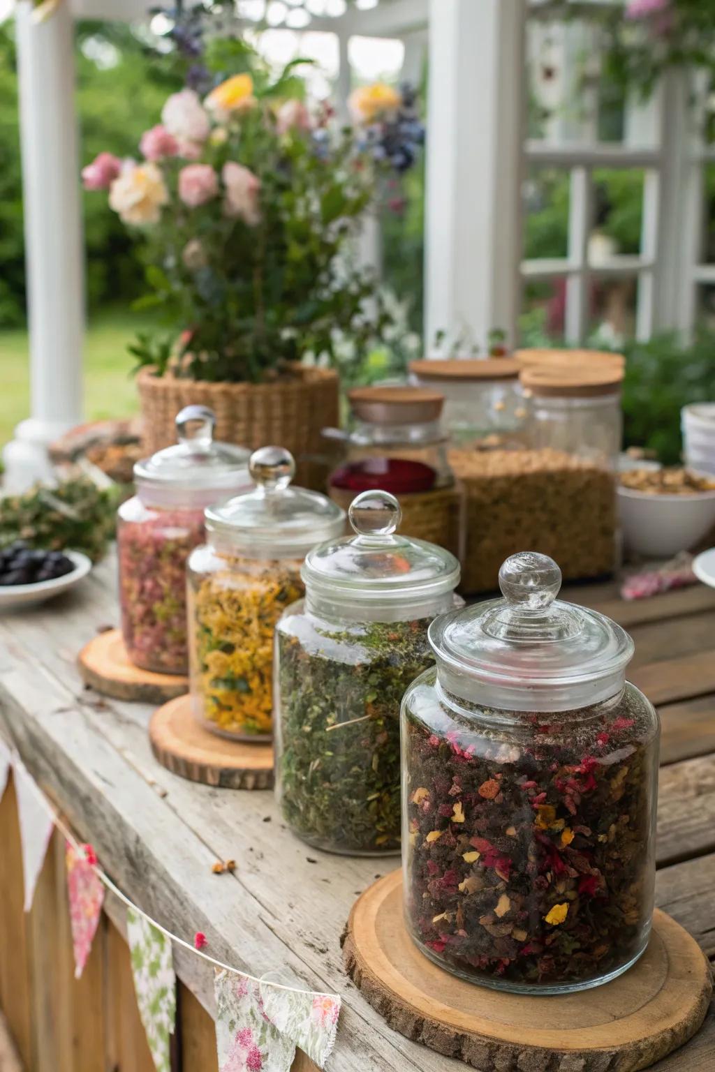 Distinctive tea fusions offer a delightful twist to the traditional tea menu.