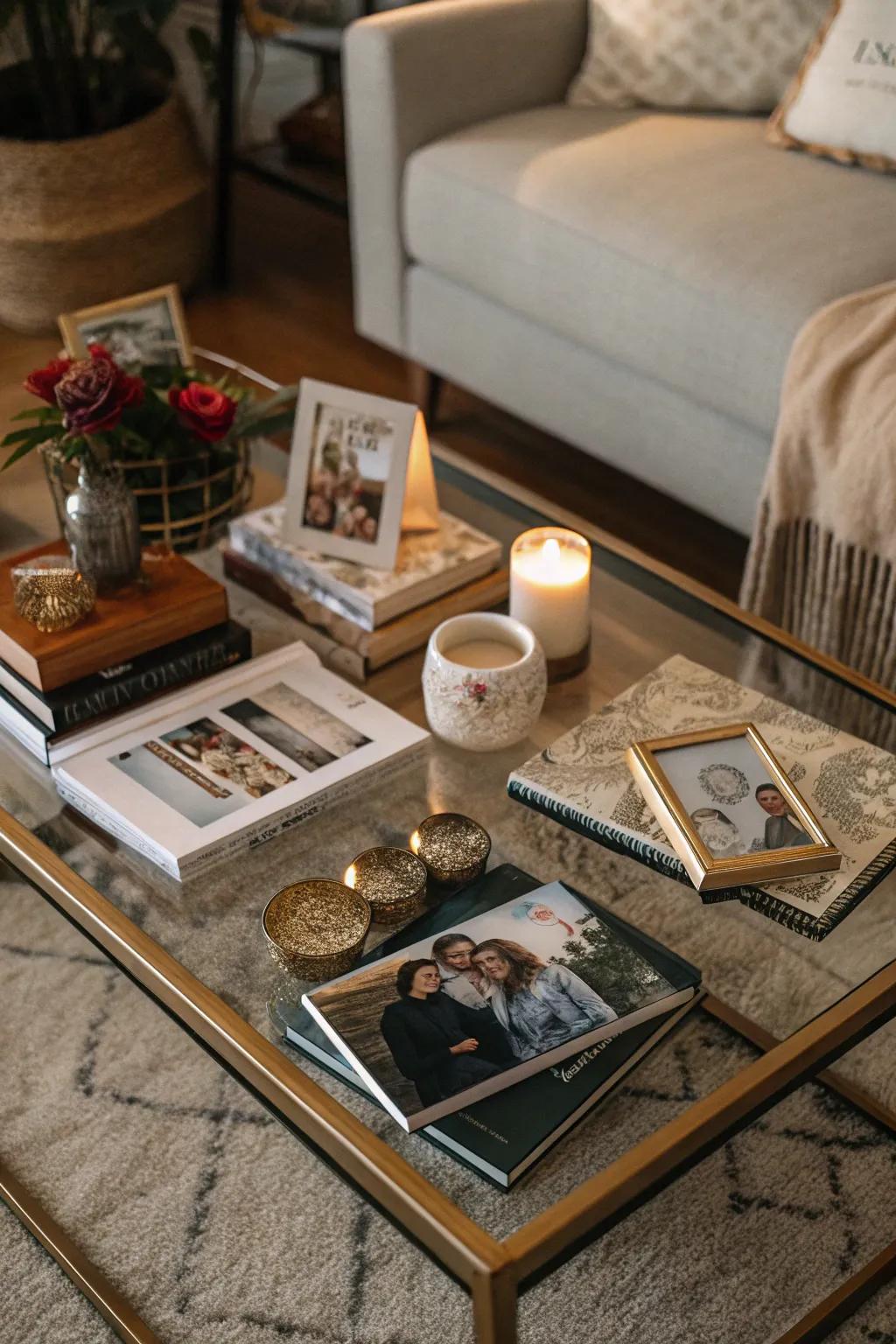 Personal items inject warmth and genuineness into your decor.