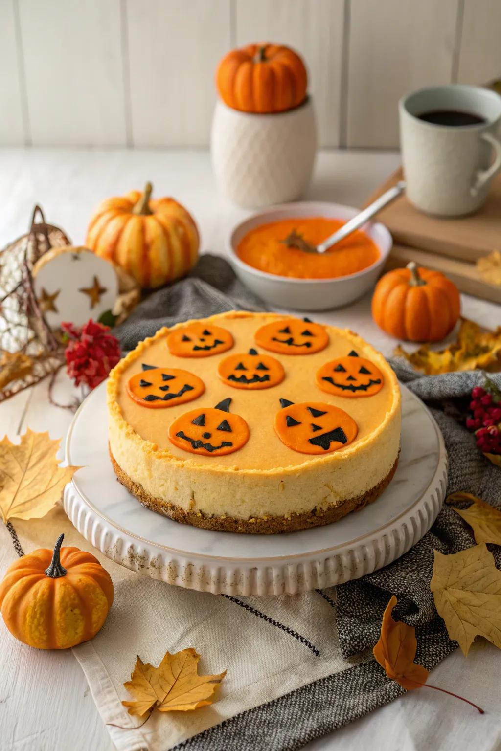 Lantern-o'-jack mugs bring a classic Halloween charm.