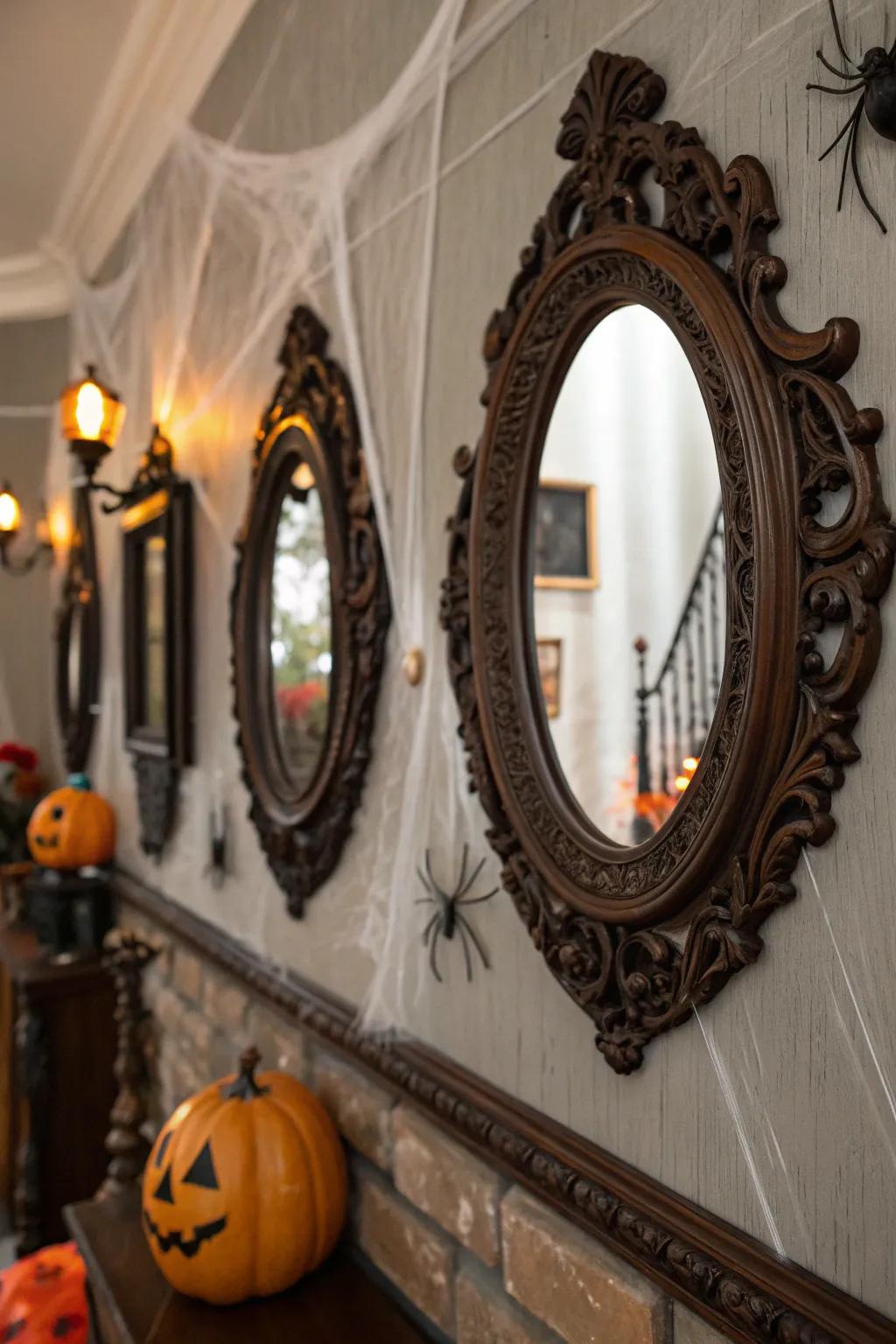 Gothic reflectors add drama and reflect illumination in your space.