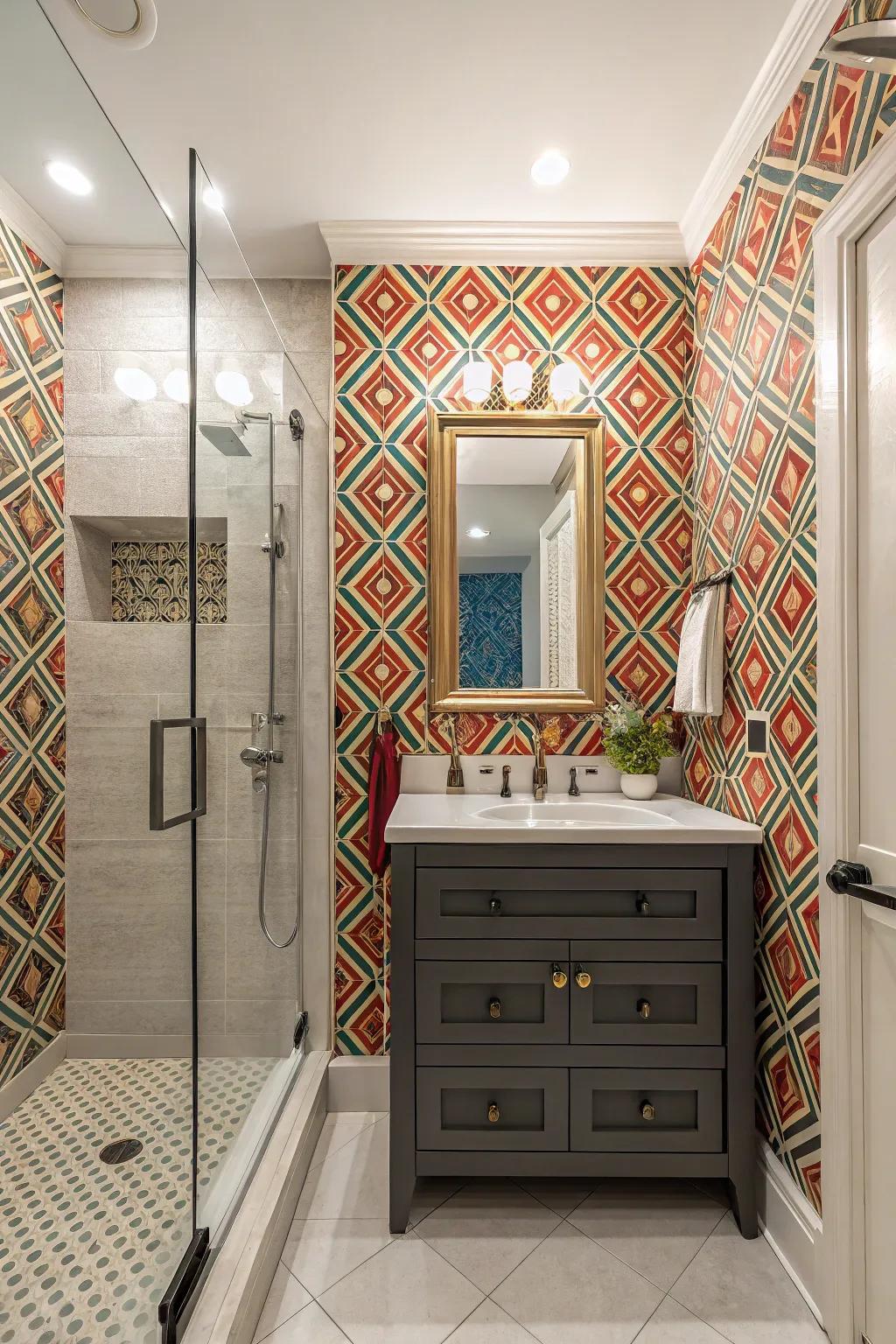 Wall coverings can transform walls into art.