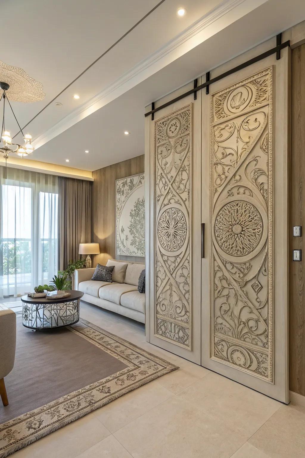 Turn your sliding door into a canvas for creativity.