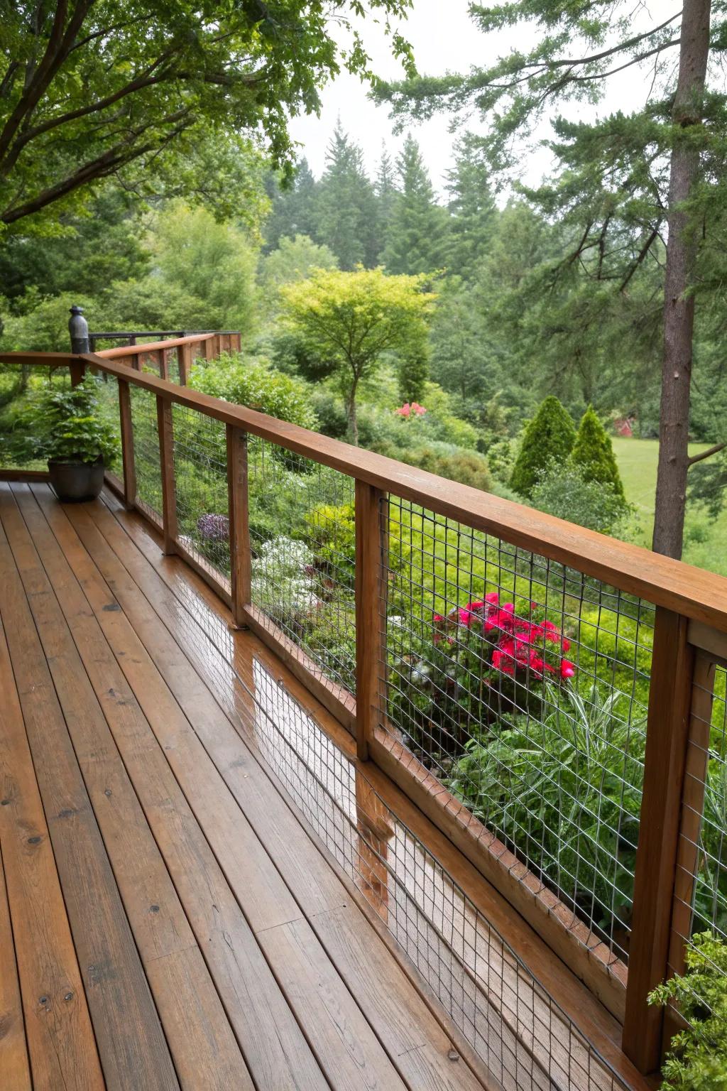 Natural dyes offer an eco-friendly and harmonious deck look.