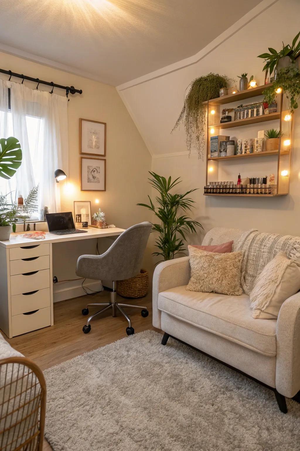 Enhance your area with dual-purpose design.