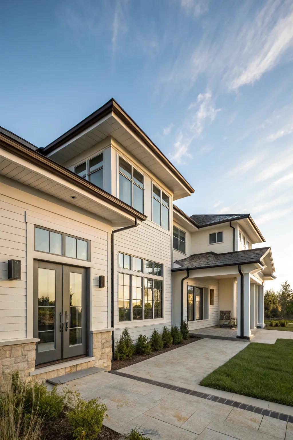 Layered trim details provide a multi-dimensional look.