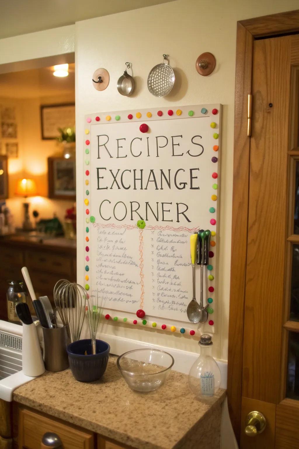 Discover new culinary delights with a recipe sharing spot.