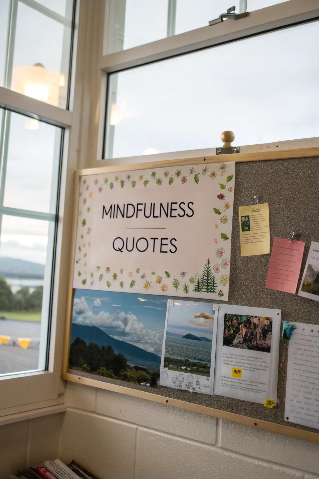 A space for reflection and mindfulness in the classroom.