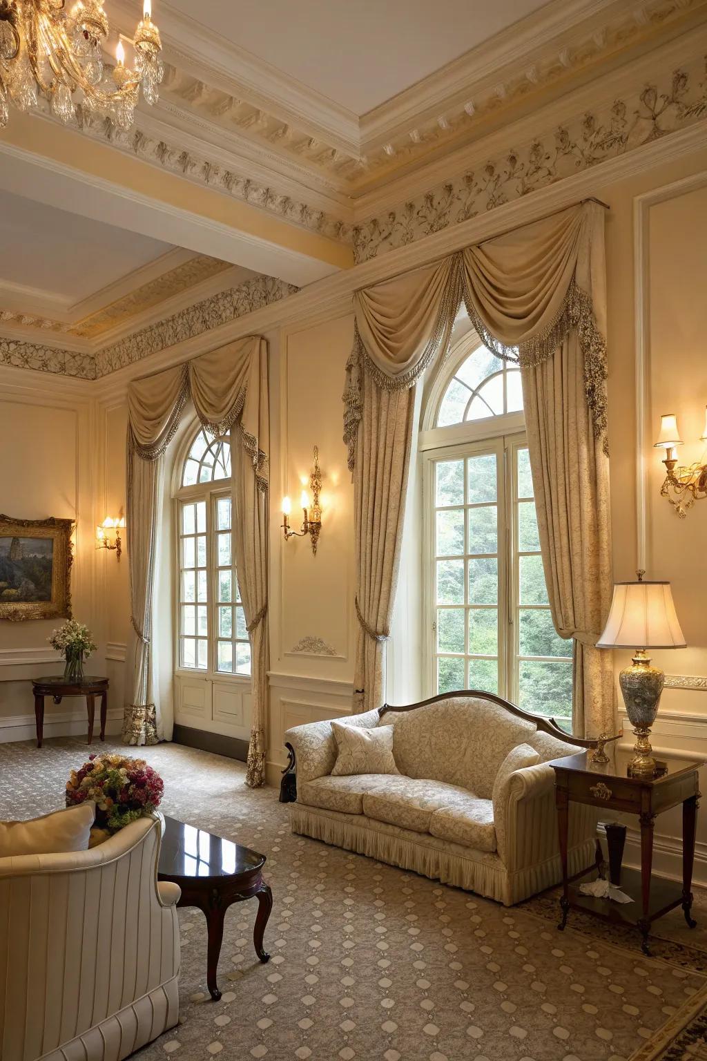 Ivory frames provide understated style and warmth.