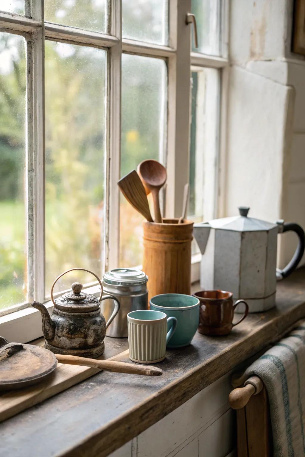 Blending materials fashions a vibrant and inviting showcase.