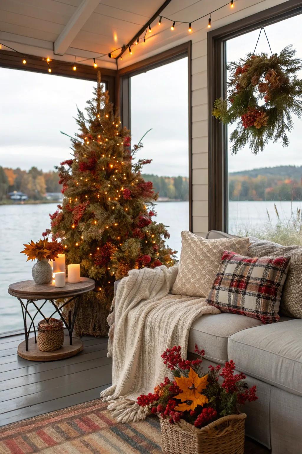 Seasonal design keeps the space dynamic and lively.