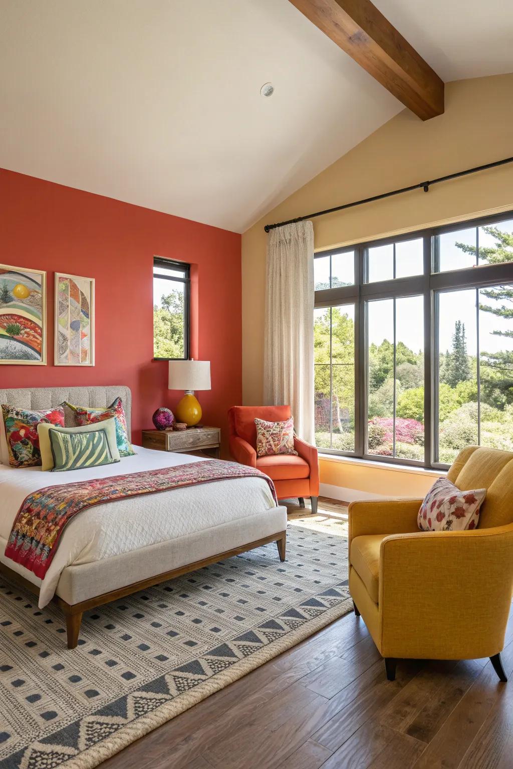 Striking accents add personality and flair to a space.