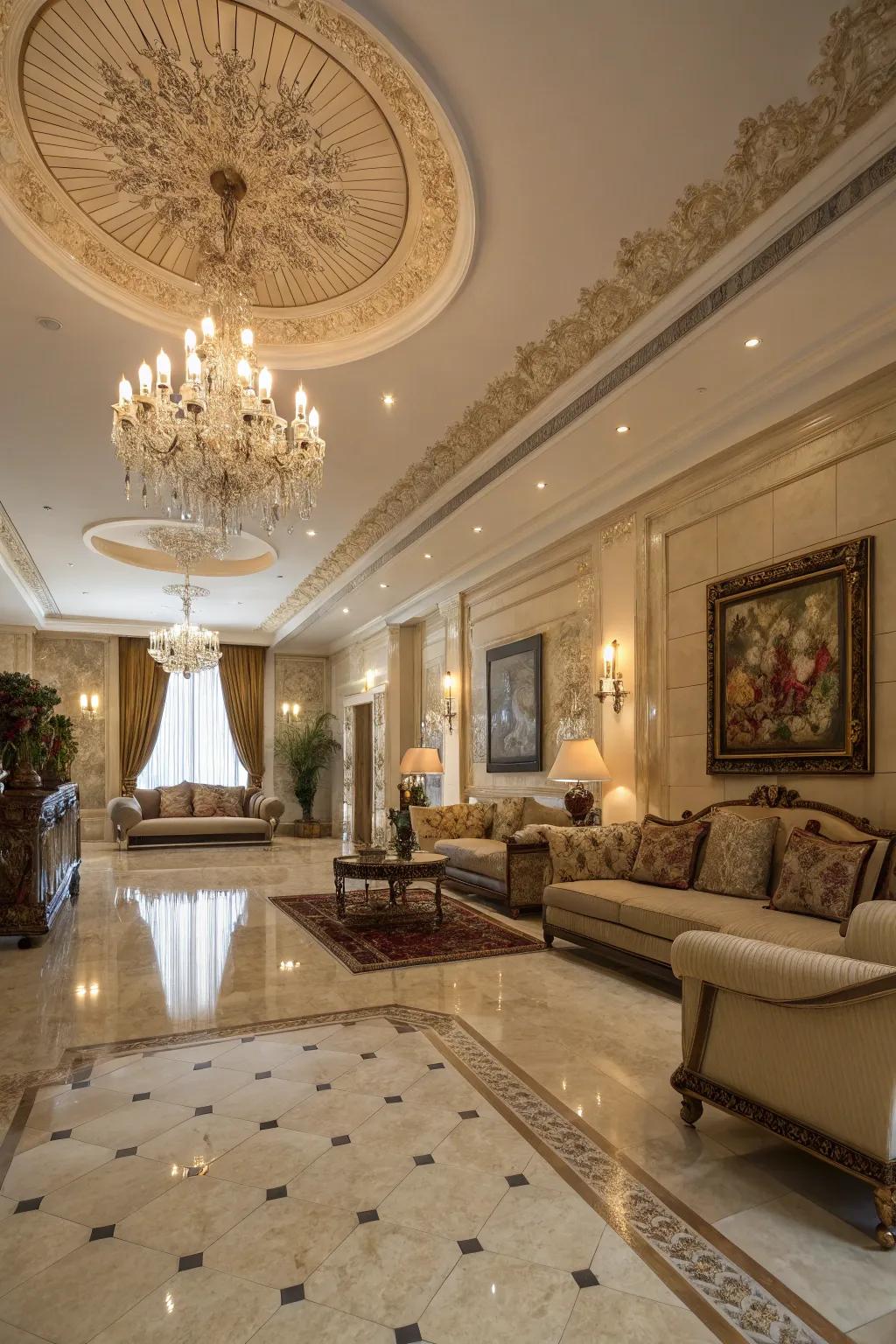 Quarried stone flooring provides an opulent and timeless aesthetic for refined homes.