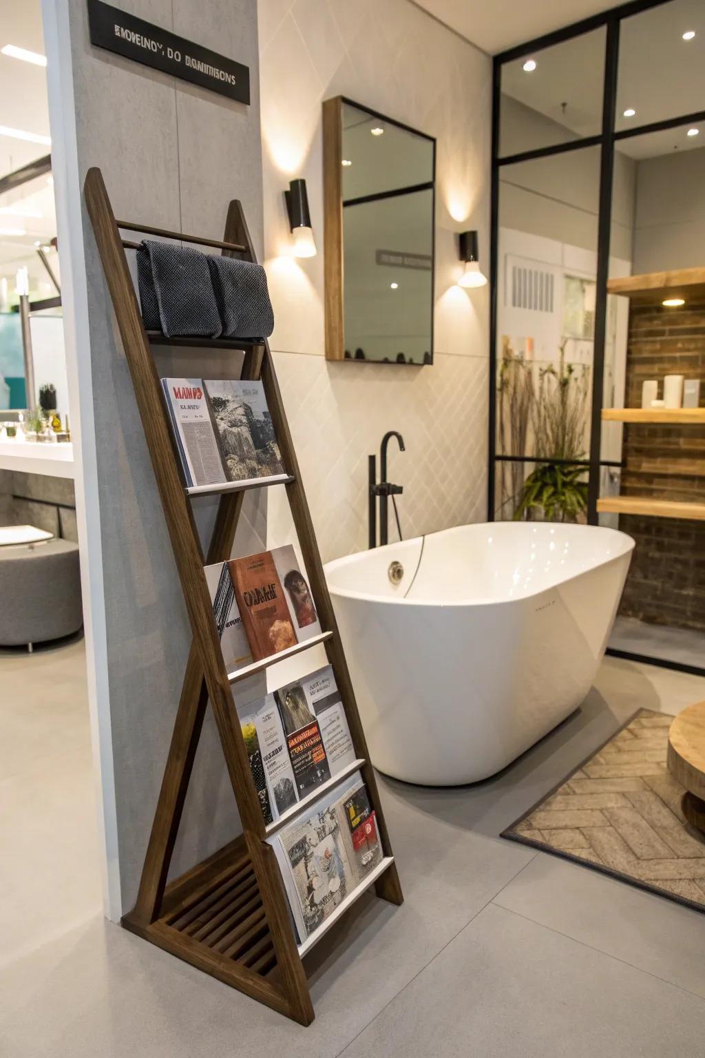 Artistic racks make a unique design statement.