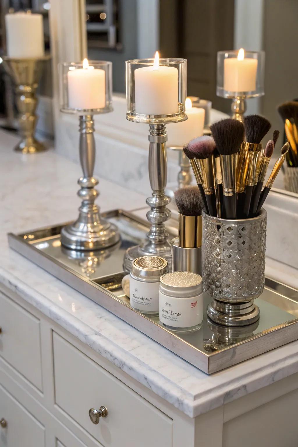 Candle fixtures introduce sophistication and elegance to brush keeping.