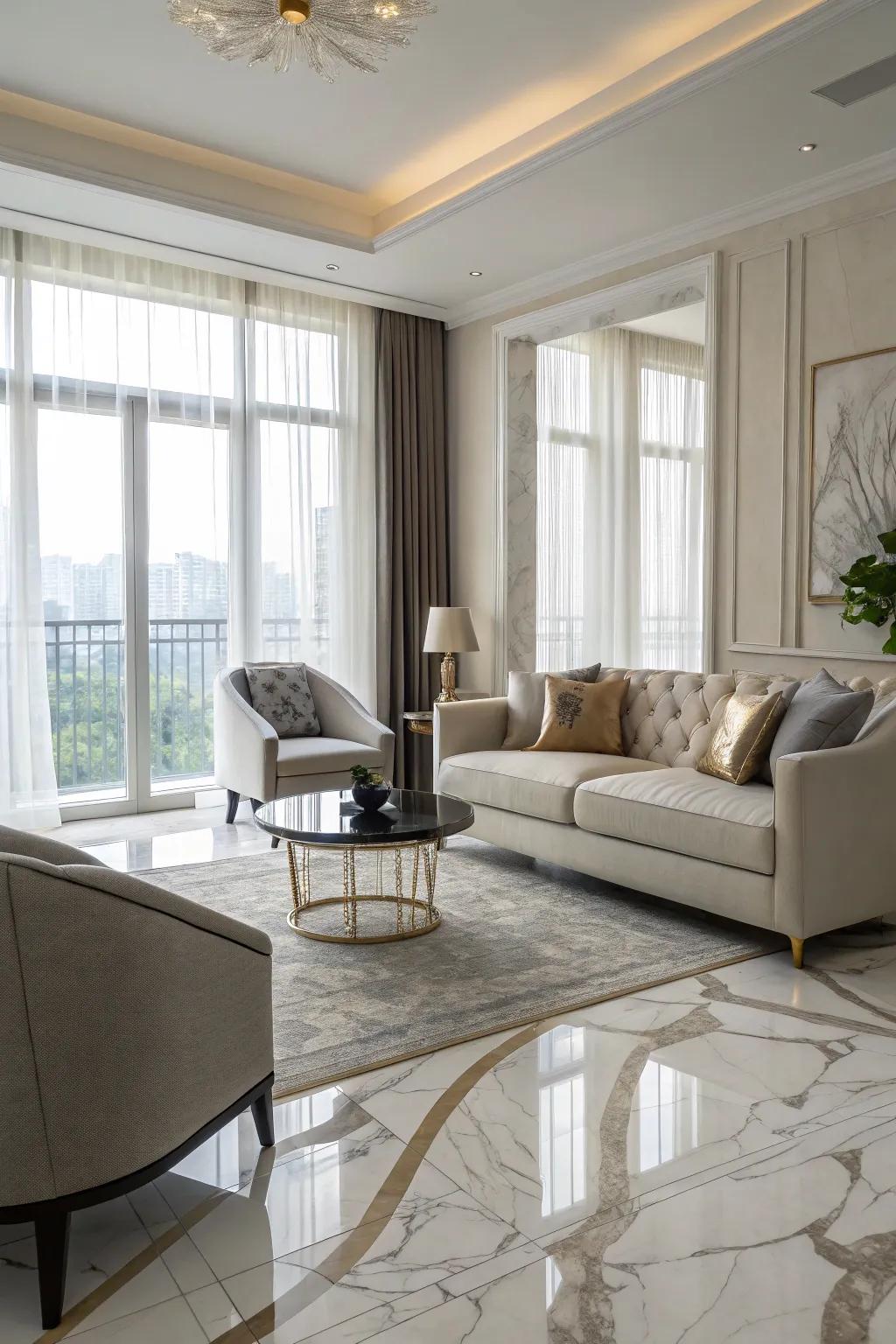 Combining contemporary and classic elements for a timeless look.