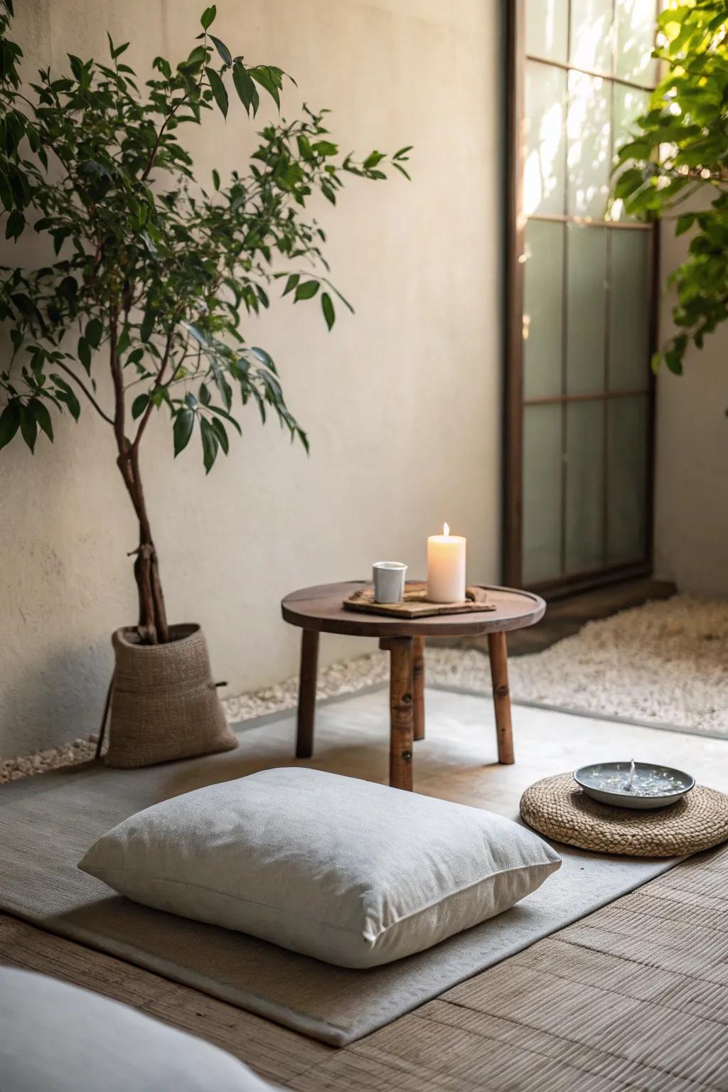 A tech-free space encourages mindfulness and presence.