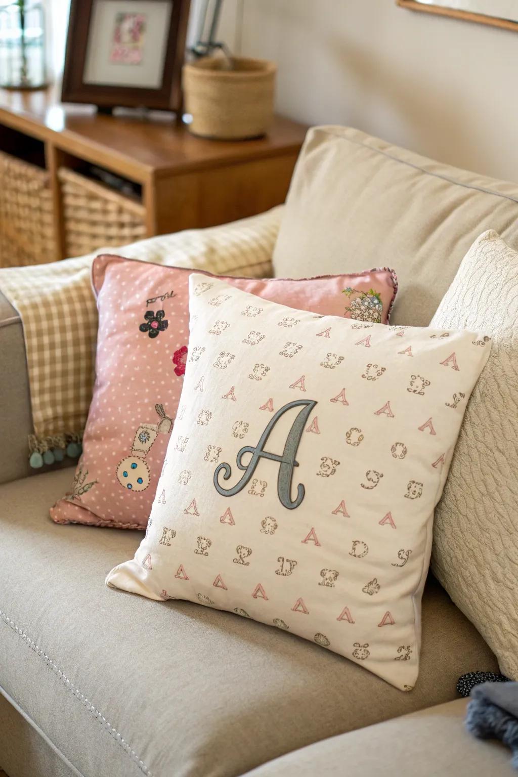 Memory cushions are a comforting reminder of cherished moments.