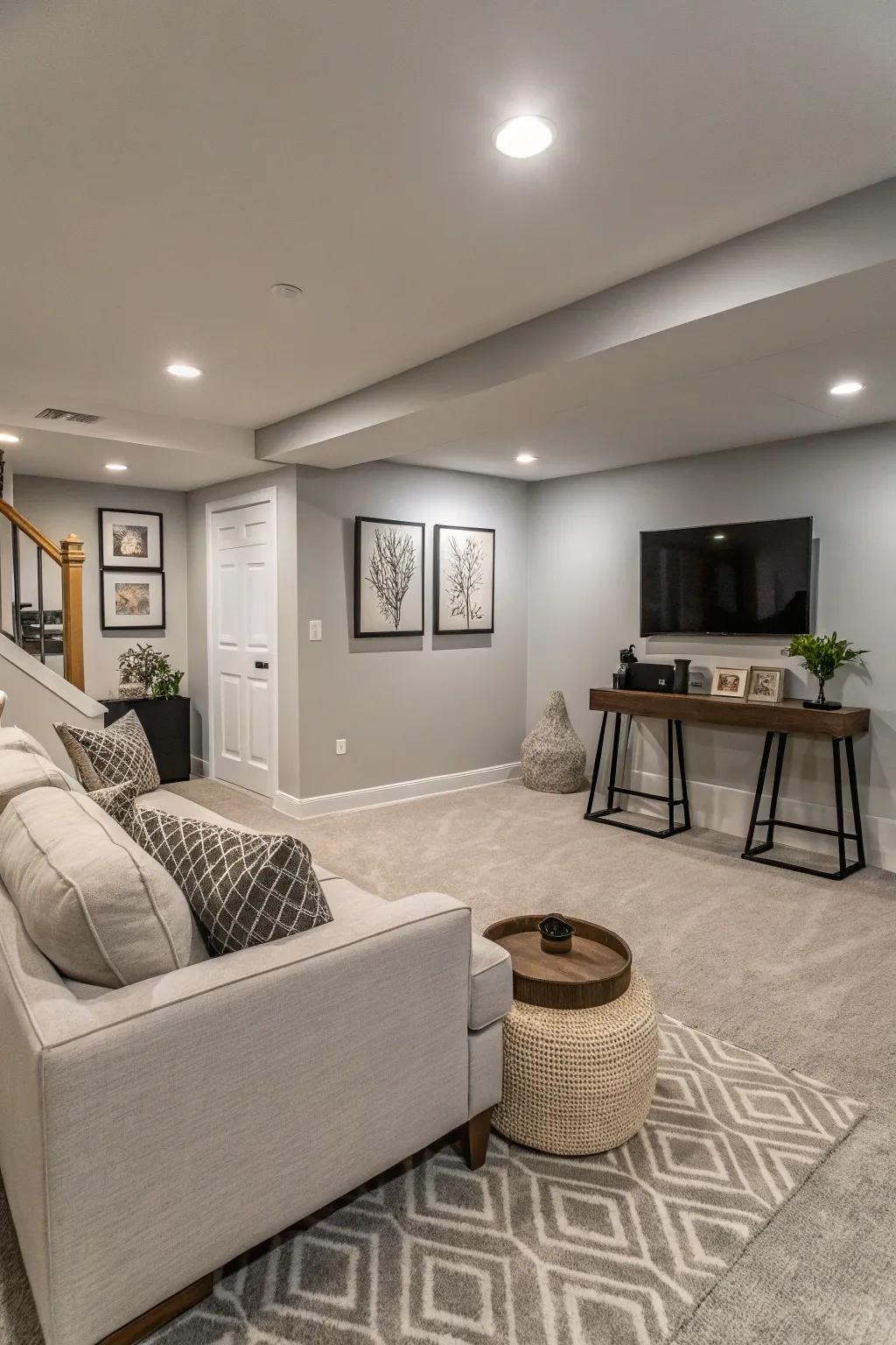 Pale stone offers a sophisticated and contemporary look.