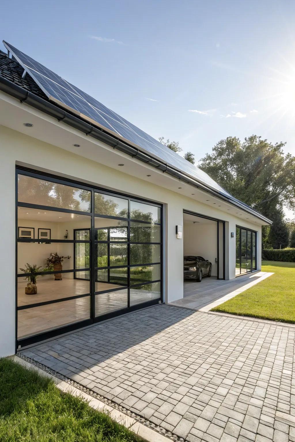 Make your modern garage eco-friendly.