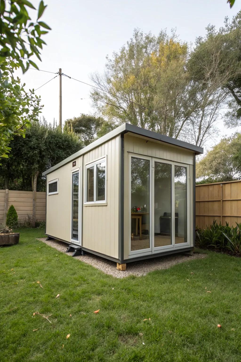 Portable structures offer flexibility and convenience in design.