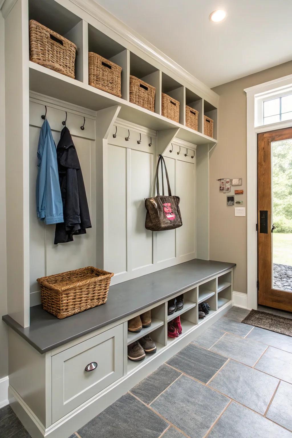 An organized collection spot for everyday essentials.