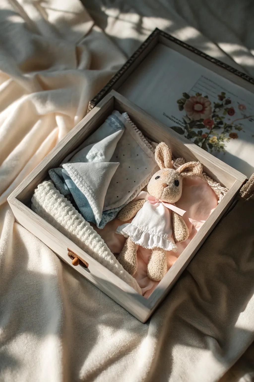A beloved soft toy, full of early adventures.