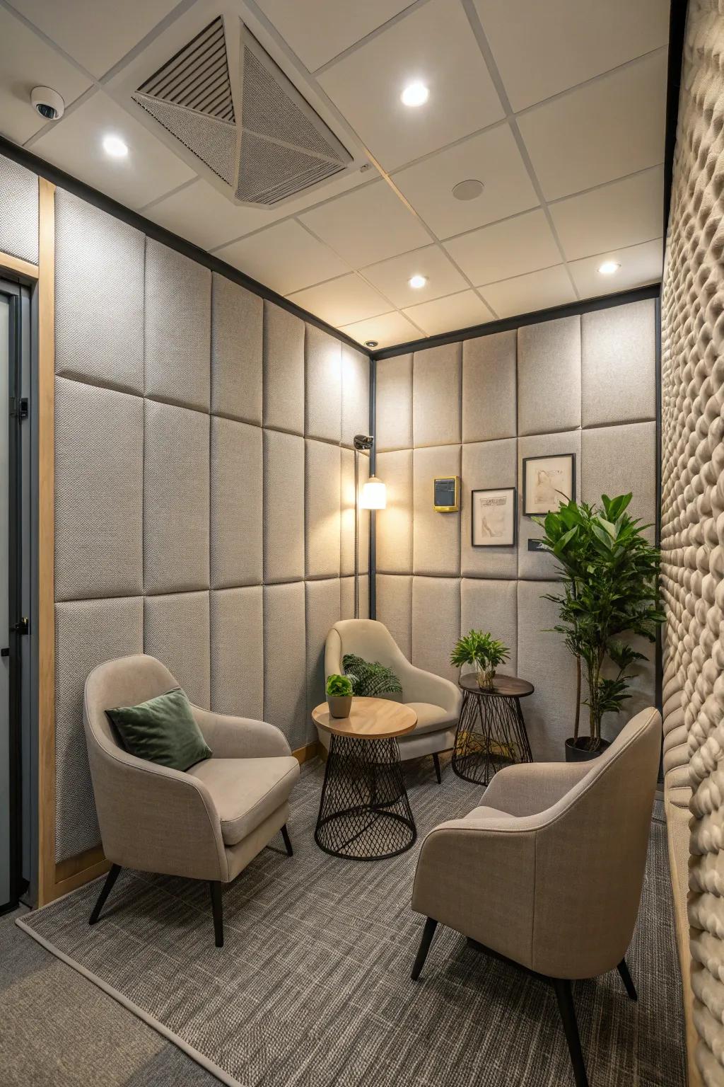 Locate peace and focus in specially designed quiet zones.