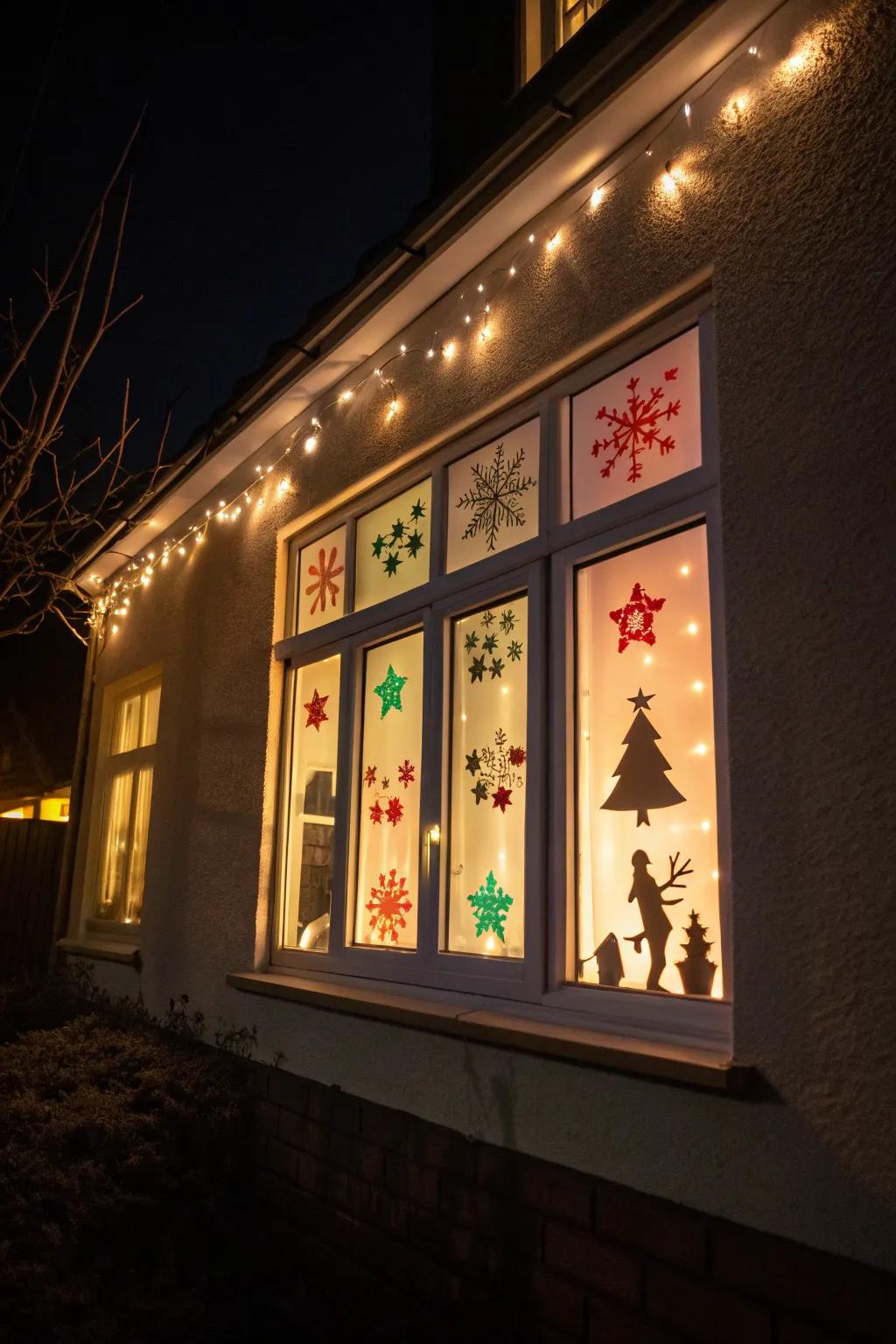 Integrate a whimsical element through window shadow ornamentation.