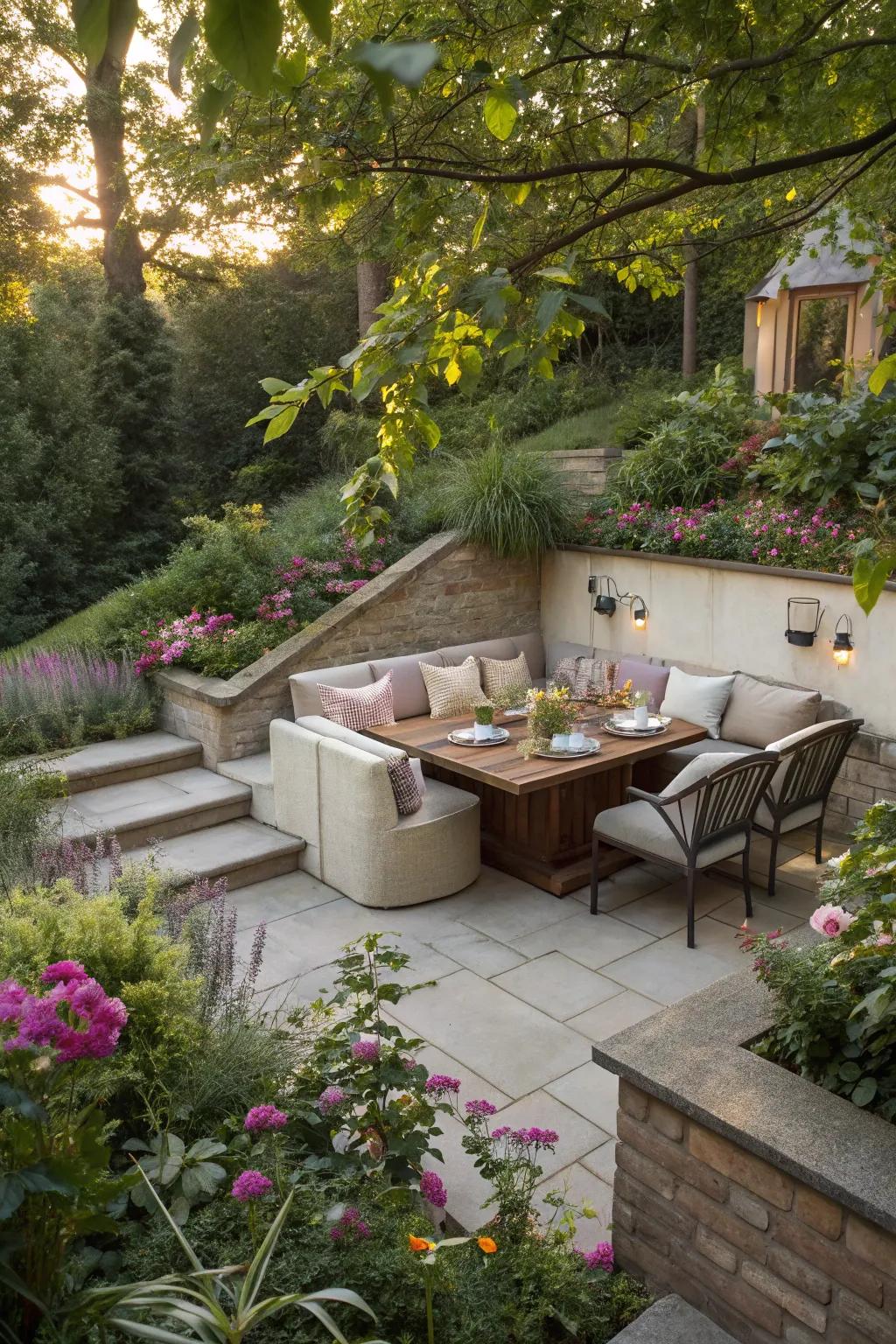 A singular subterranean dining space exuding intimacy and allure.