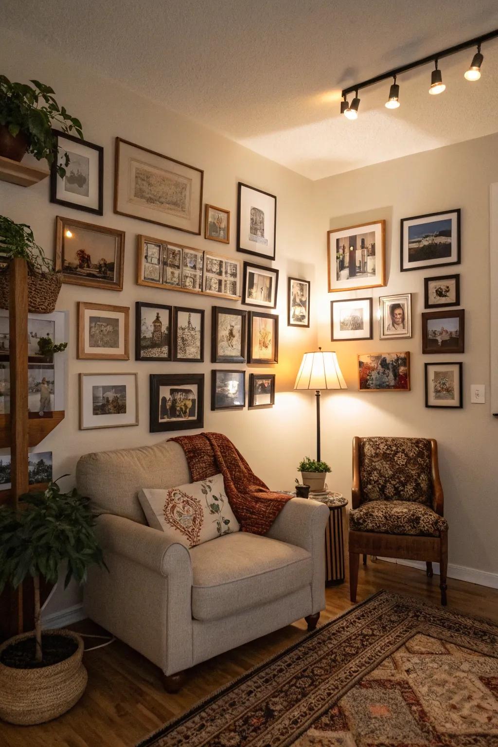 Corner displays maximize the potential of overlooked areas.