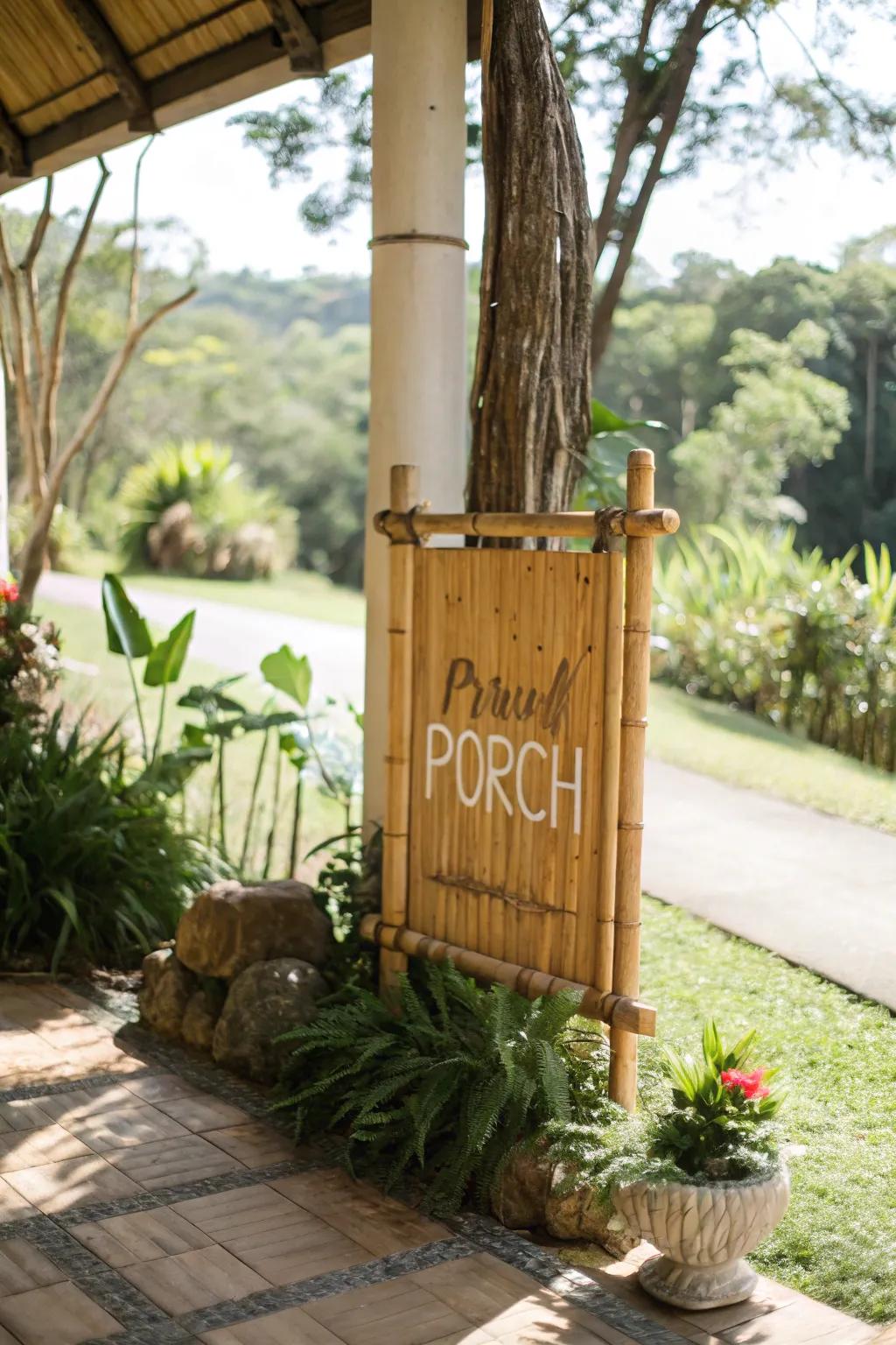 A sustainable sign that aligns with eco-friendly living.