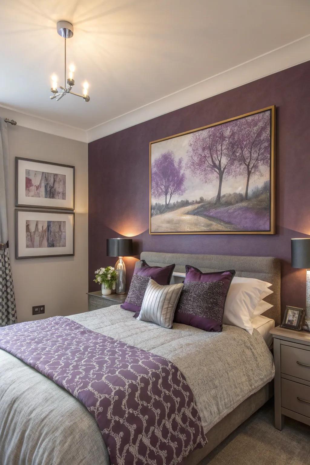 Art that reflects your color scheme gives your space a personal and cohesive touch.