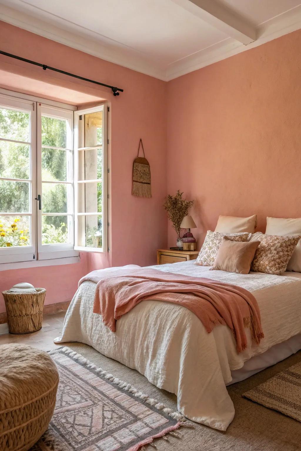 Light pinks furnish a comforting and soothing effect.