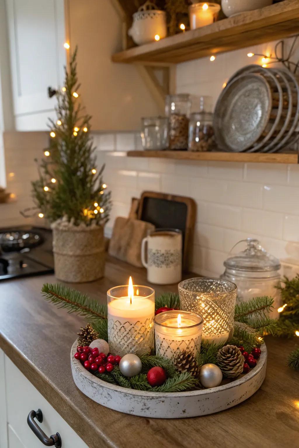 Christmas scenery appends individuality and cordiality.