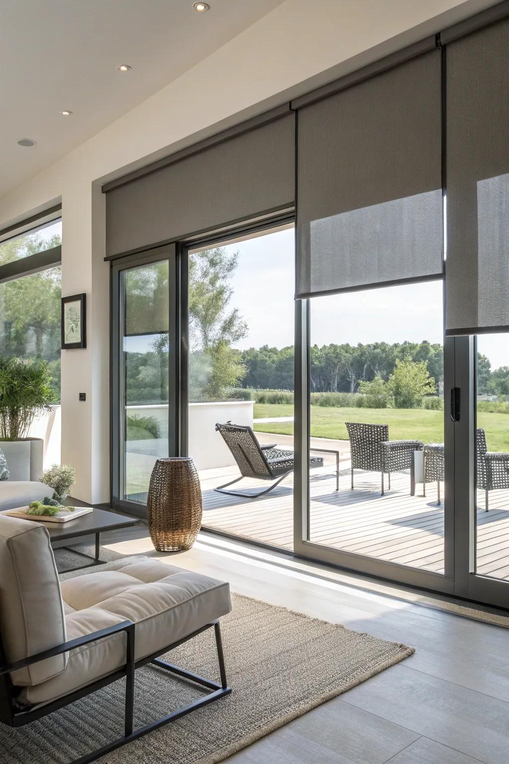 Automated coverings offer luxury and comfort.