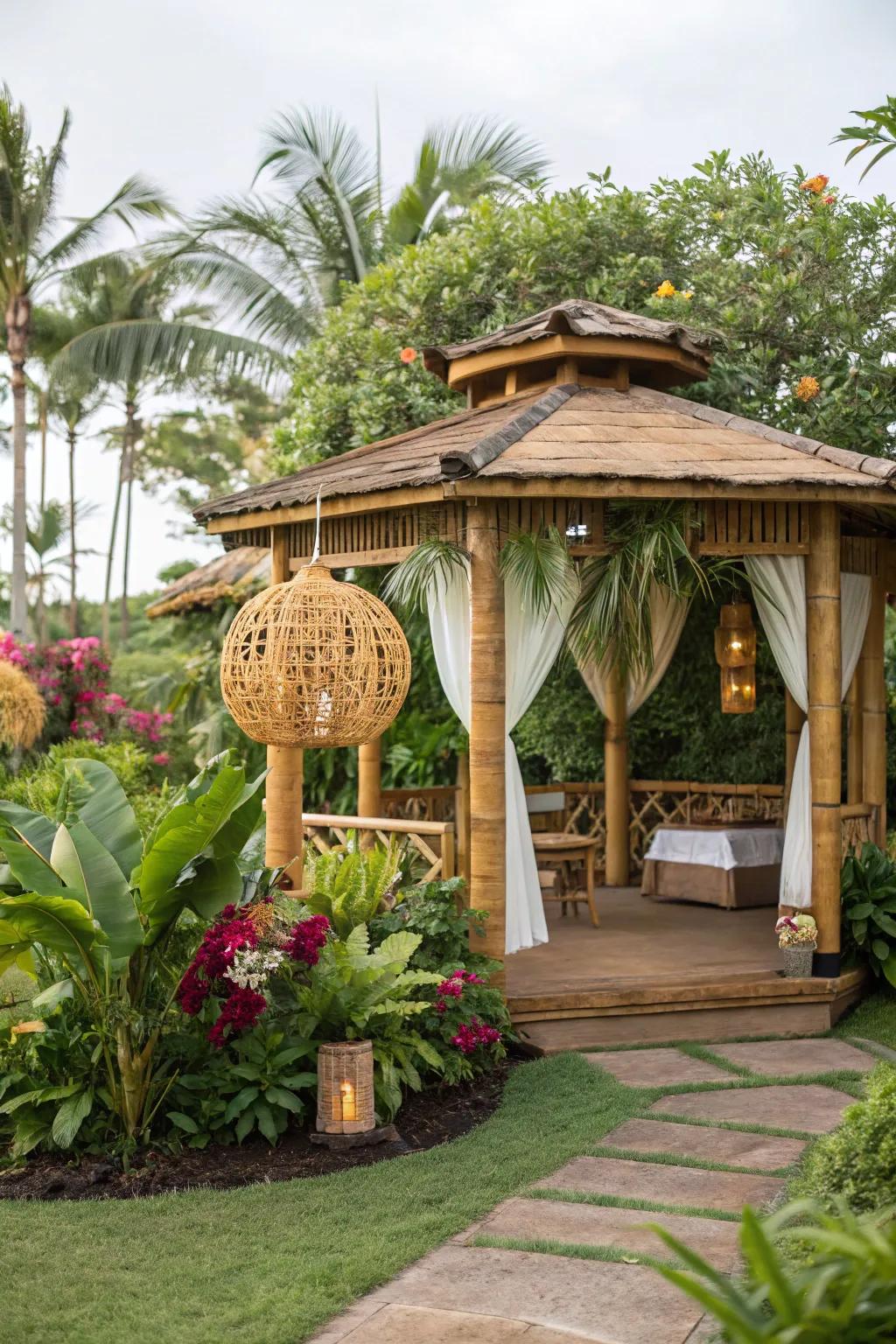 Establish a tropical oasis in your backyard.