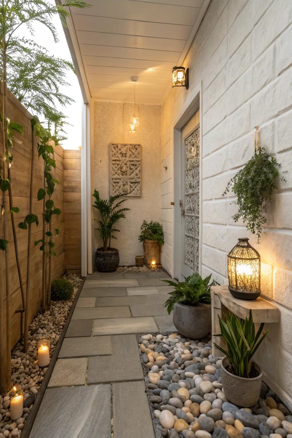 Earthy Appeal with Rock-Style Coverings