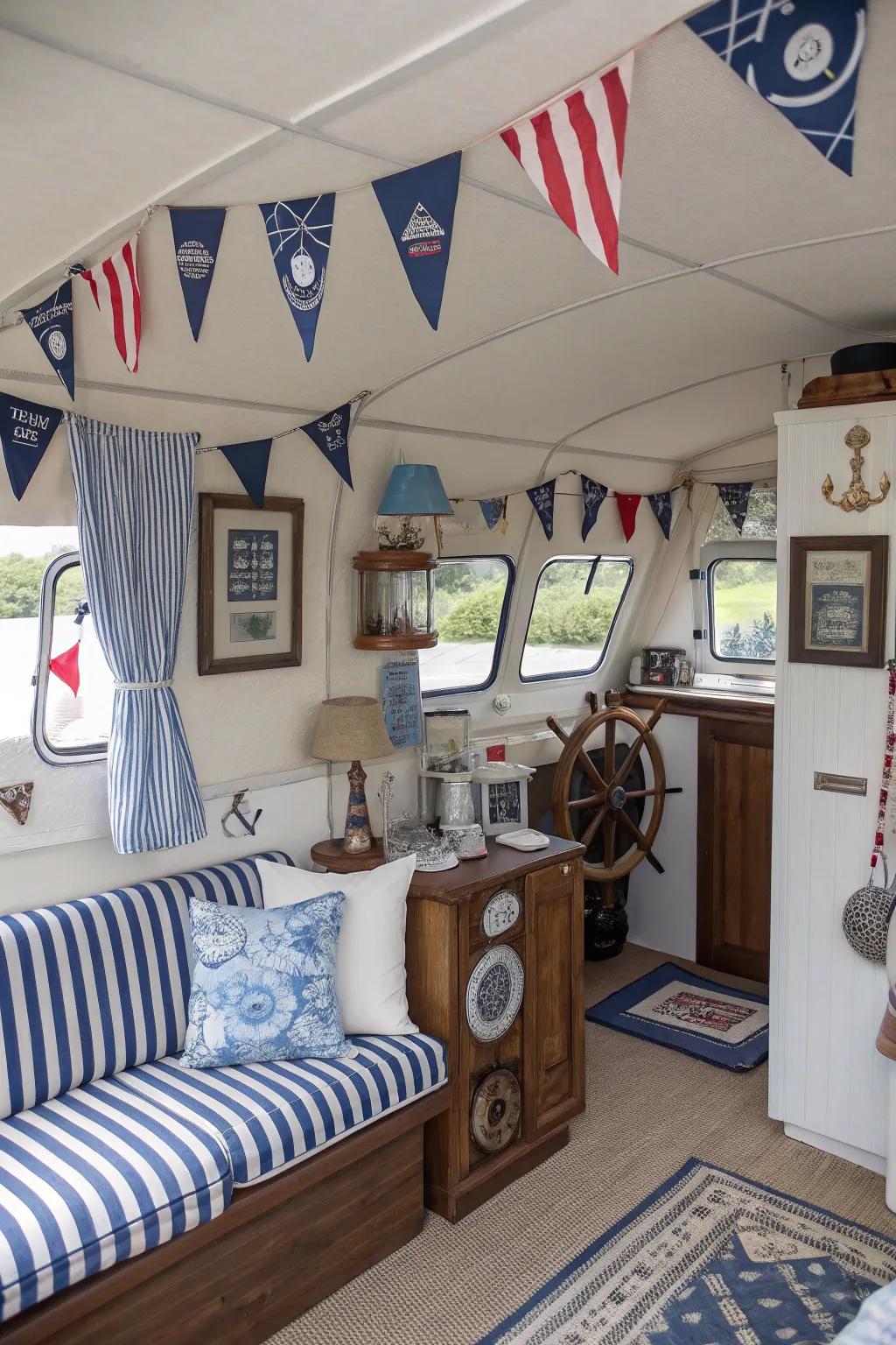 Themed decor can transform your RV into a unified and stylish space.
